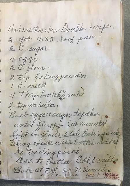 Isabel's Hot Milk Cake Recipe